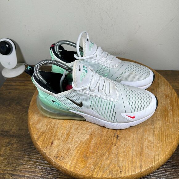 Nike Air Max 270 White Tiffany Blue Shoe Sneakers‎ Women's Size 7 DQ7652-100